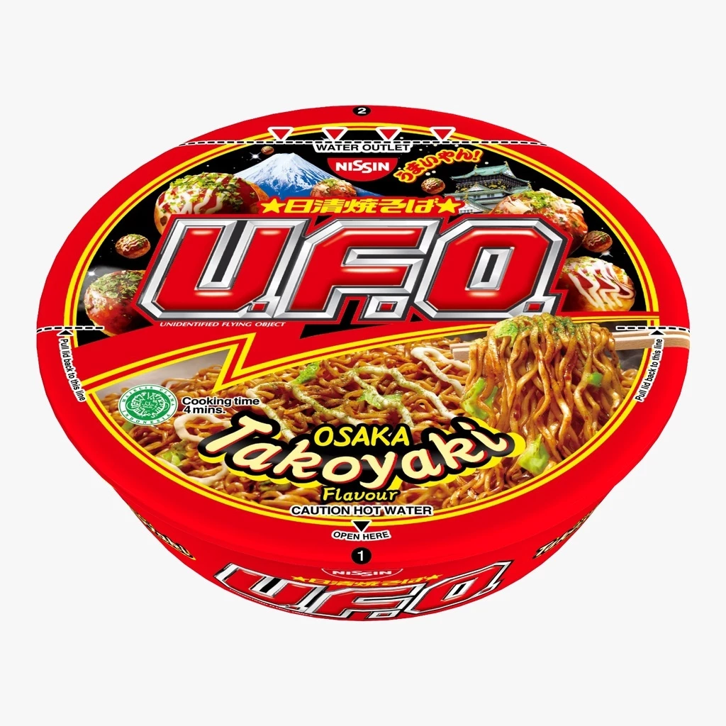 Nissin UFO Instant Noodles Assorted (Truffles Carbonara/Black Pepper Crab/Takoyaki) - Image 7
