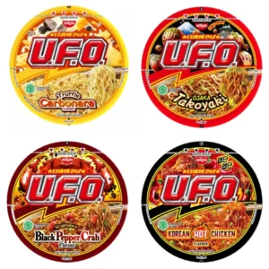Nissin UFO Instant Noodles Assorted (Truffles Carbonara/Black Pepper Crab/Takoyaki)